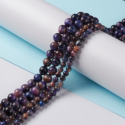 Natural Galaxy Tiger Eye Beads Strands G-P455-01A-1