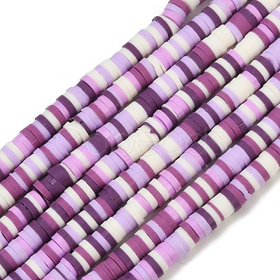 Handmade Polymer Clay Beads Strands PY-CBA18ED-02C-1
