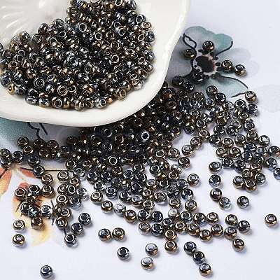 Metallic Colors Glass Seed Beads SEED-Z001-B-D11-1