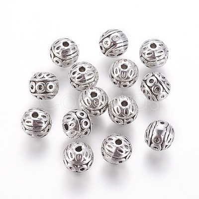 Tibetan Style Zinc Alloy Beads X-PALLOY-L230-01AS-RS-1