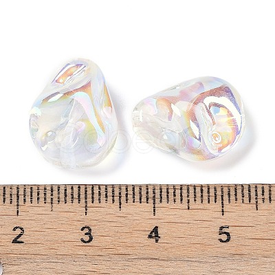 UV Plating Transprent Acrylic Beads OACR-S145-14-1
