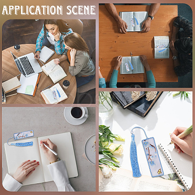 DIY Bookmarks Embroidery Starter Kit DIY-WH20816-004B-1