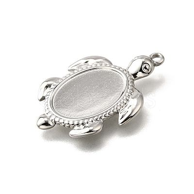 304 Stainless Steel Pendant Cabochon Settings STAS-C122-16A-P-1