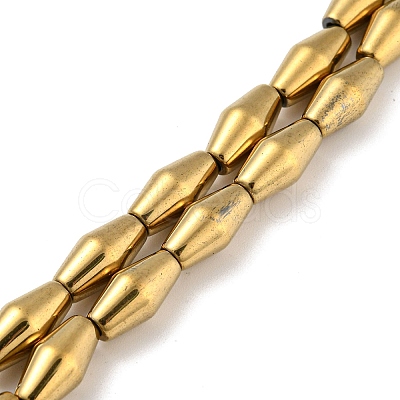 Electroplated Synthetic Magnetic Hematite Beads Strands G-Z032-B01-02F-1