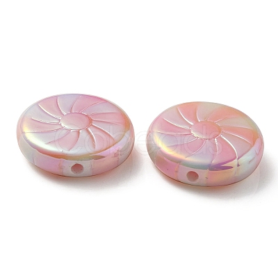 UV Plating Opaque Acrylic Beads OACR-P010-02E-1