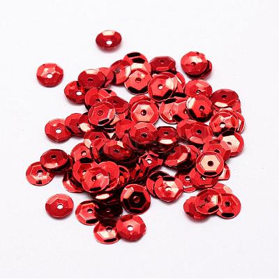 Plastic Paillette Beads PVC-A001-4mm-07-1