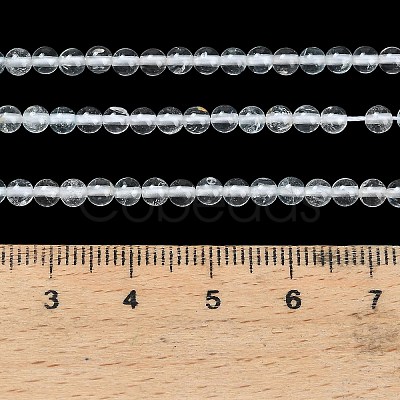 Natural White Topaz Beads Strands X-G-P627-3mm-02-1