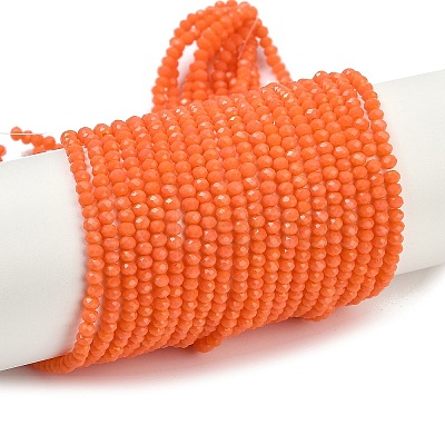 Imitation Jade Glass Beads Strands GLAA-G045-A22-1