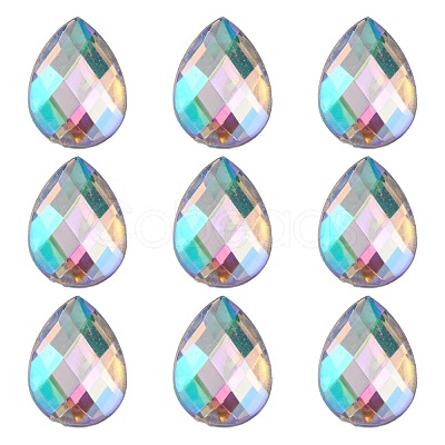 Imitation Taiwan Acrylic Rhinestone Cabochons GACR-A022-13x18mm-17-1