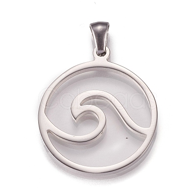 Non-Tarnish 304 Stainless Steel Pendants STAS-N096-01P-1