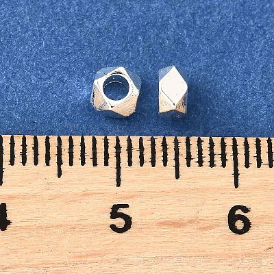 Polygon Brass Beads KK-L230-07S-1