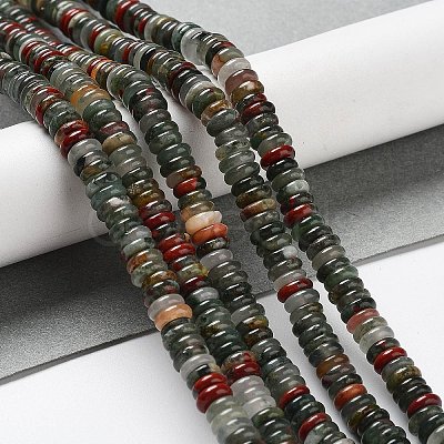 Natural African Bloodstone Beads Strands G-G084-A05-01-1