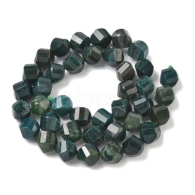 Natural Moss Agate Beads Strands G-C267-B23-1