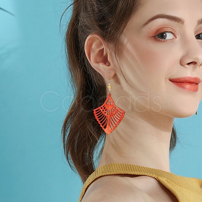 DIY Dangle Earring Making DIY-PH0027-74-1