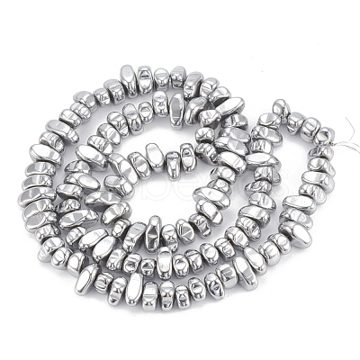 Electroplate Non-magnetic Synthetic Hematite Beads Strands X-G-T061-102O-1