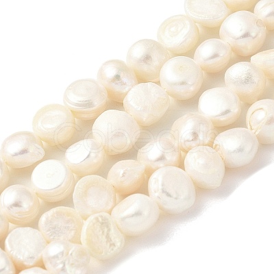 Natural Cultured Freshwater Pearl Beads Strands PEAR-A006-09A-1