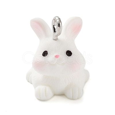 Opaque Resin Pendants RESI-Z014-01I-1
