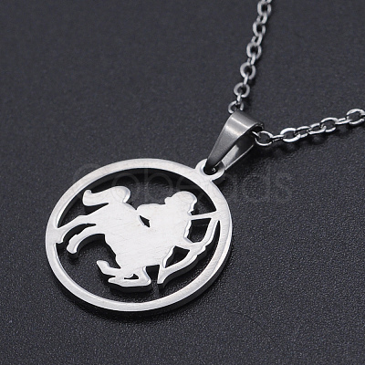 Non-Tarnish 201 Stainless Steel Pendants Necklaces LS-NJEW-S105-JN626-9-1