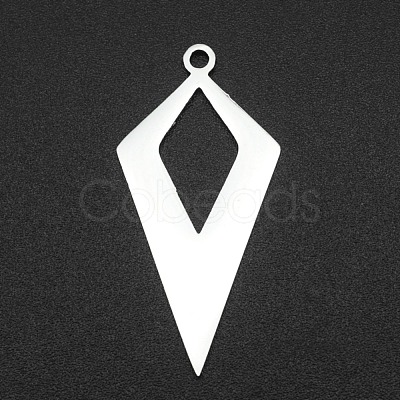 Tarnish Resistant 201 Stainless Steel Open Back Bezel Pendants STAS-R111-LA067-15-1