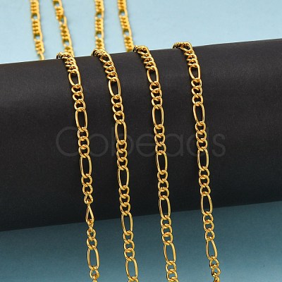 Iron Handmade Chains Figaro Chains Mother-Son Chains X-CHSM005Y-G-1