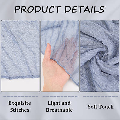 Wrinkled Polyester Dinner Cloth Napkins AJEW-WH20020-115C-1