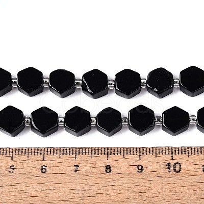 Natural Obsidian Beads Strands G-P534-A22-01-1