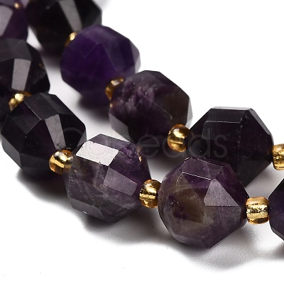 Natural Amethyst Beads Strands G-P568-B01-01-1