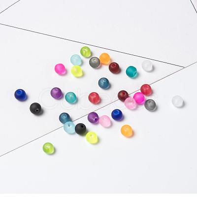 15 Colors Transparent Glass Beads FGLA-JP0001-01-4mm-1