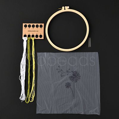 DIY Transparent Fabric Embroidery Kits DIY-K032-78B-1