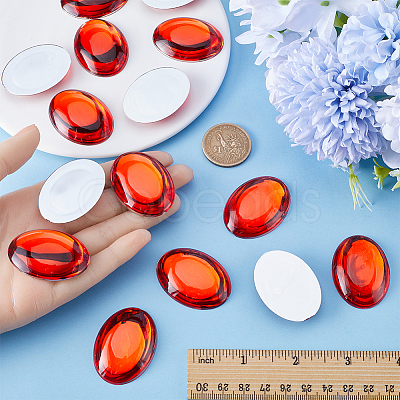 Acrylic Rhinestone Cabochons DIY-GF0009-15-1