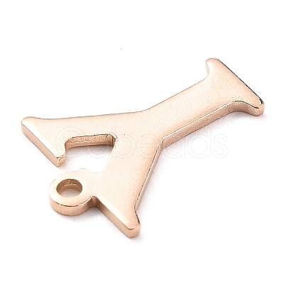 PVD Vacuum Plating  304 Stainless Steel Charms STAS-H112-Y-RG-1
