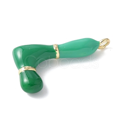 Brass Enamel Pendants KK-E093-03G-L-01-1