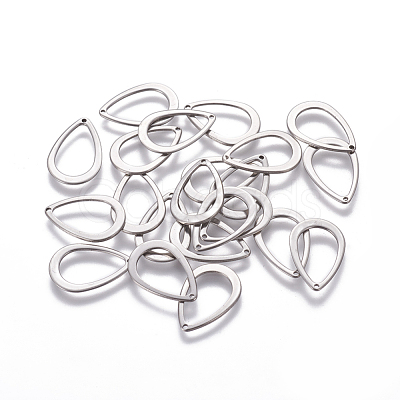 Tarnish Resistant 304 Stainless Steel Open Pendants STAS-L234-085P-1