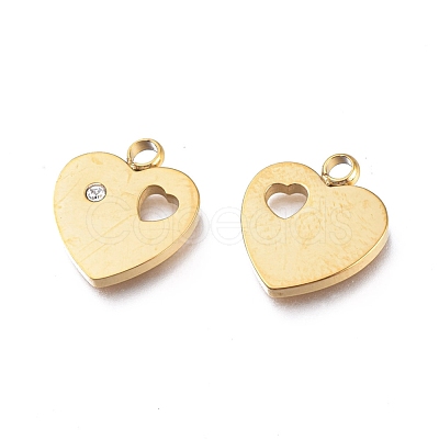 Ion Plating(IP) 304 Stainless Steel Charms X-STAS-L245-001G-1