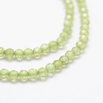 Natural Olive Quartz Beads Strands G-K185-17-1