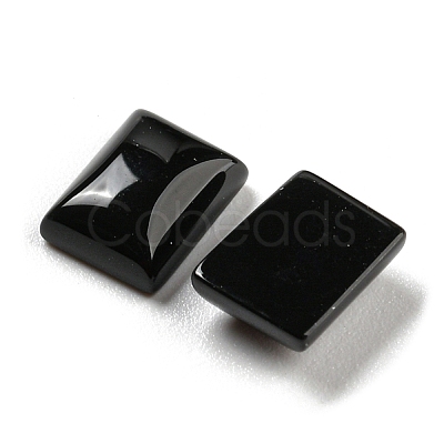 Natural Black Onyx Cabochons G-P513-05A-01-1
