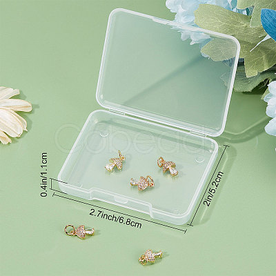 Brass Micro Pave Cubic Zirconia Charms KK-BBC0003-20-1