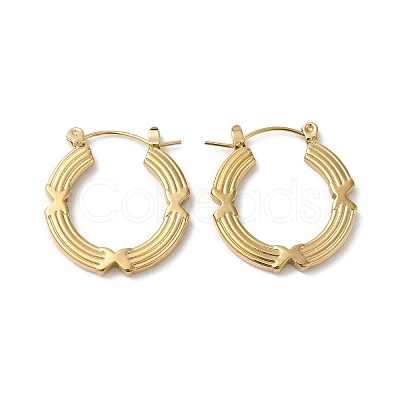 Rack Plating 304 Stainless Hoop Earrings for Women EJEW-Z026-34G-1