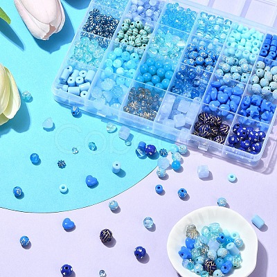 Ocean Theme DIY Acrylic Beads Jewelry Making Kit DIY-YW0010-05-1