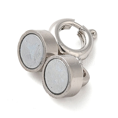 Brass Magnetic Clasps with Springs Clasps KK-NH0002-15P-1