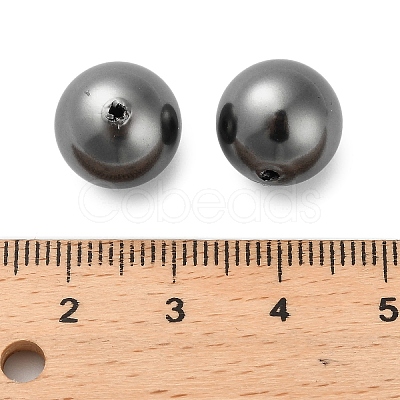 Baking Paint Pearlized Glass Pearl Round Beads HY-Q001-02B-1