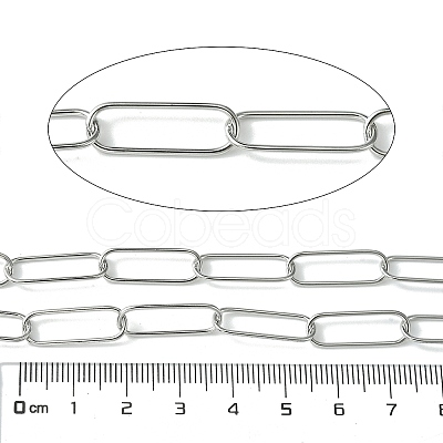 Tarnish Resistant 304 Stainless Steel Oval Link Chains CHS-K018-06P-1