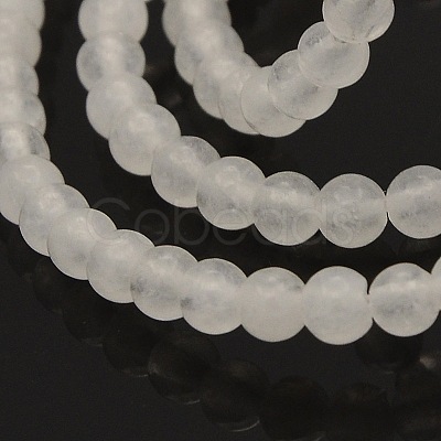 Natural White Jade Round Beads Strands G-N0120-03-4mm-1