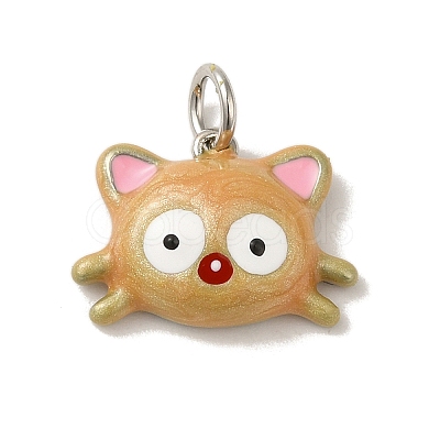 Rack Plating Brass Enamel Pendants KK-S366-03P-1