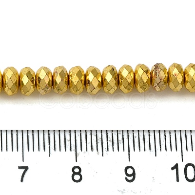 Electroplate Non-magnetic Synthetic Hematite Beads Strands G-L485-06D-G-1