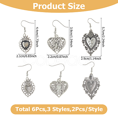 2Bags Alloy Dangle Earrings EJEW-HS0001-26-1