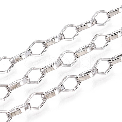Brass Rhombus Link Chains CHC-T018-44P-1