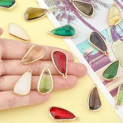 5Pcs Glass Pendants GLAA-YW0004-78A-1