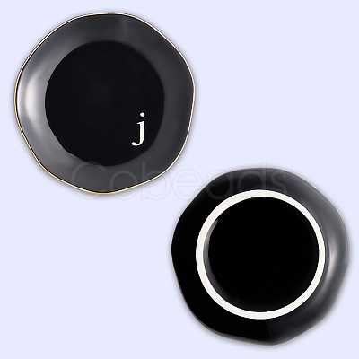 Round Ceramic Jewelry Dish AJEW-WH20067-015A-1