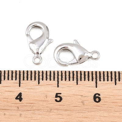 Brass Lobster Claw Clasps KK-S314-42P-1